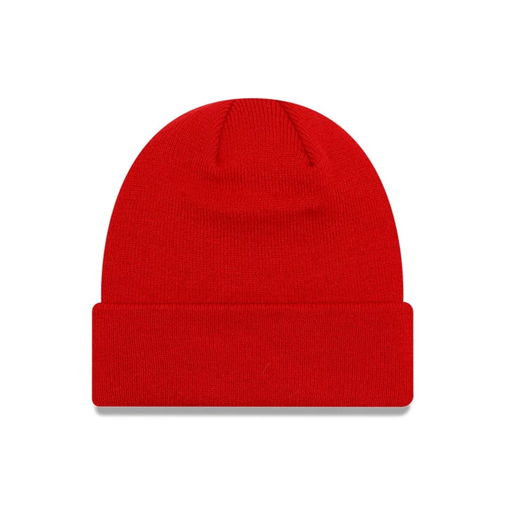 This is a Manchester United FC Red Cuff Knit Beanie Hat 2