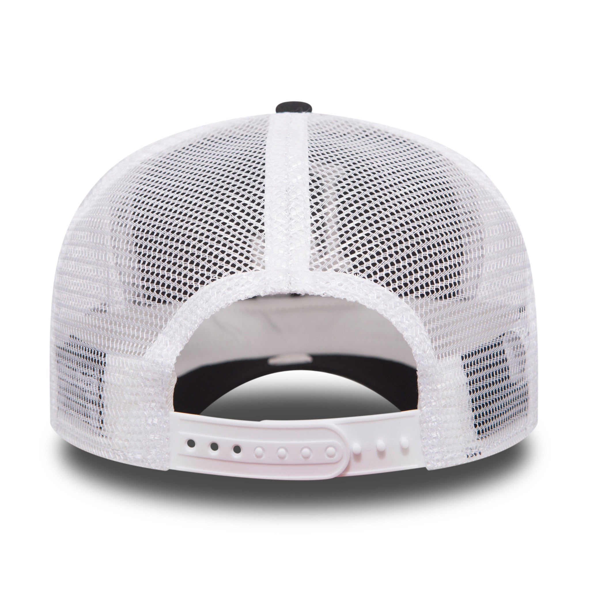 This is a LA Dodgers Clean Black A-Frame Trucker Cap 3