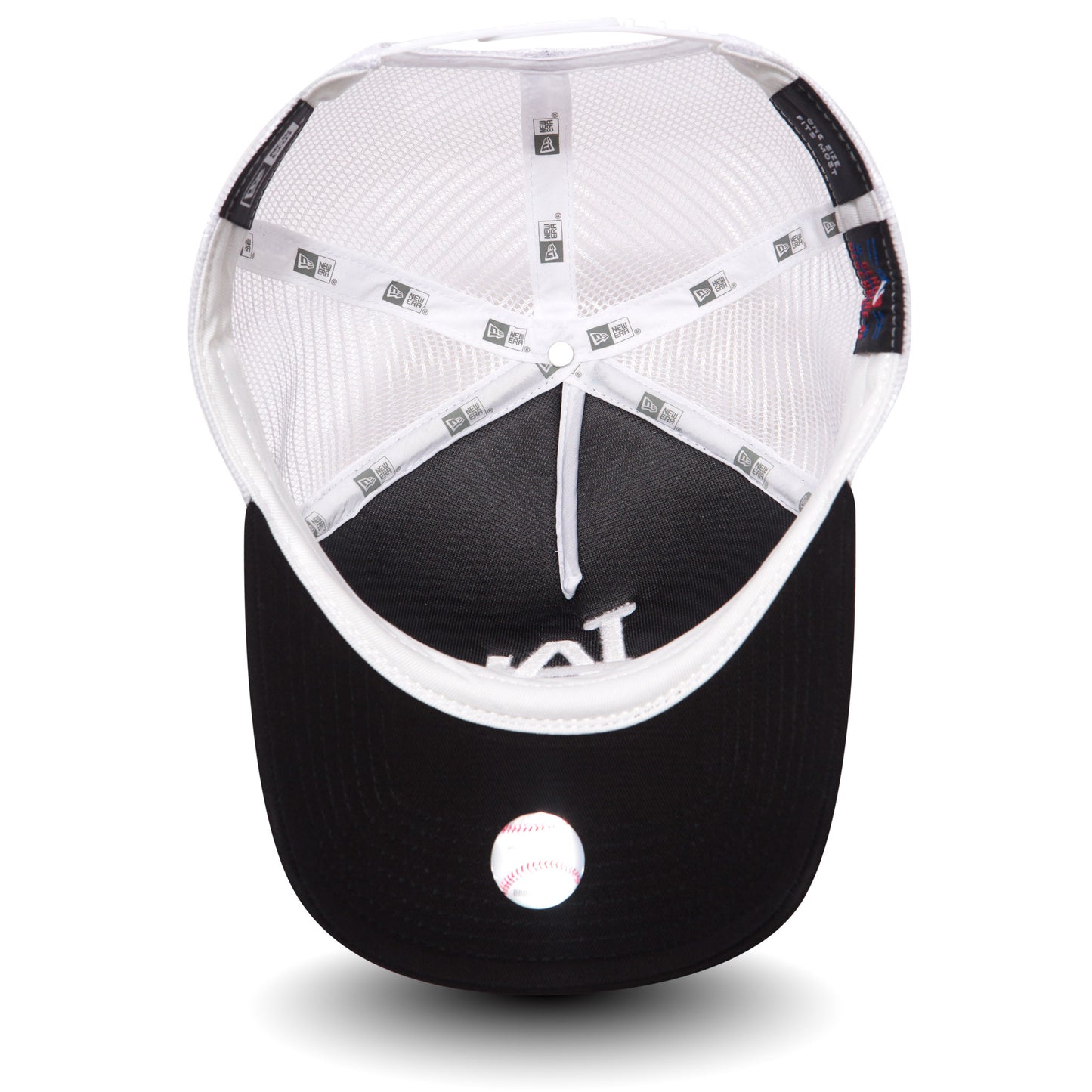 This is a LA Dodgers Clean Black A-Frame Trucker Cap 4