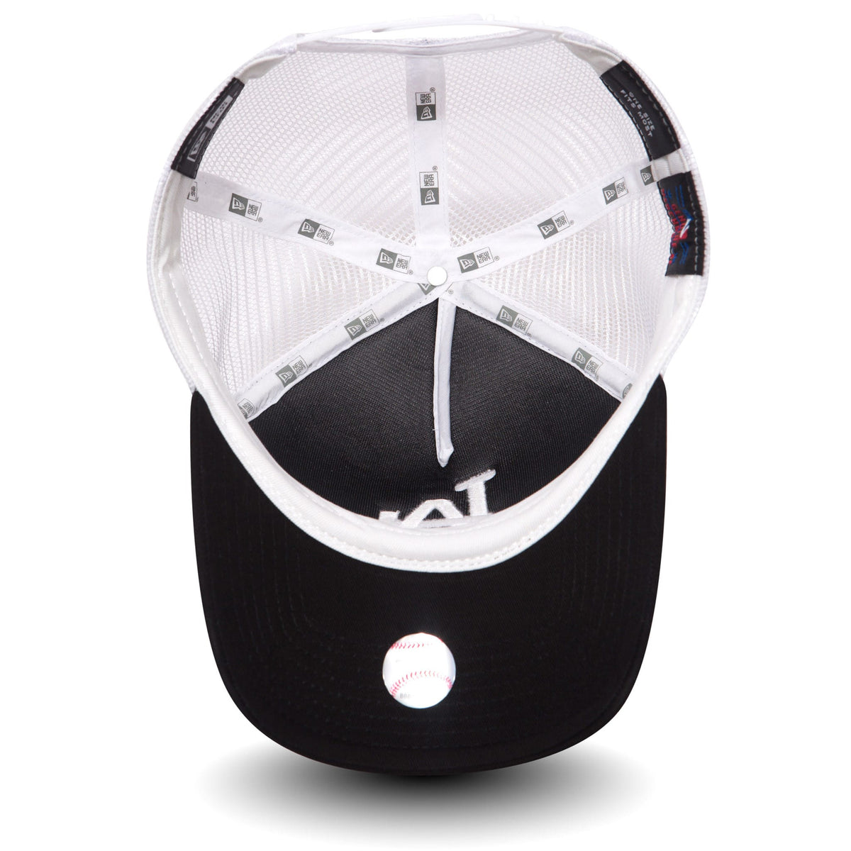 This is a LA Dodgers Clean Black A-Frame Trucker Cap 4