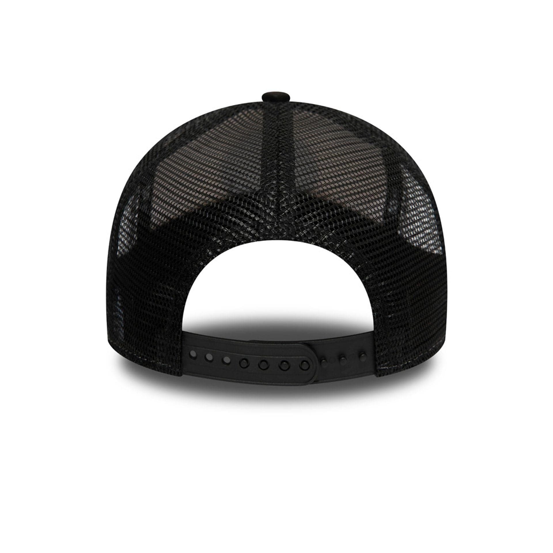 Pictured is this New Era Outdoor Washed 9FORTY A-Frame Trucker Adjustable cap in Black. 2