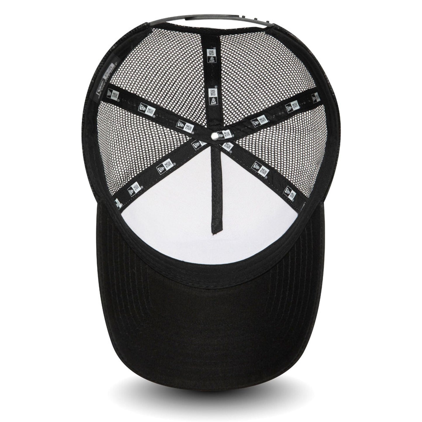 Pictured is this New Era Outdoor Washed 9FORTY A-Frame Trucker Adjustable cap in Black. 3