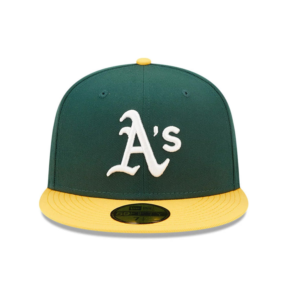 This is a Athletics MLB Dark Green 59FIFTY Fitted Cap 4
