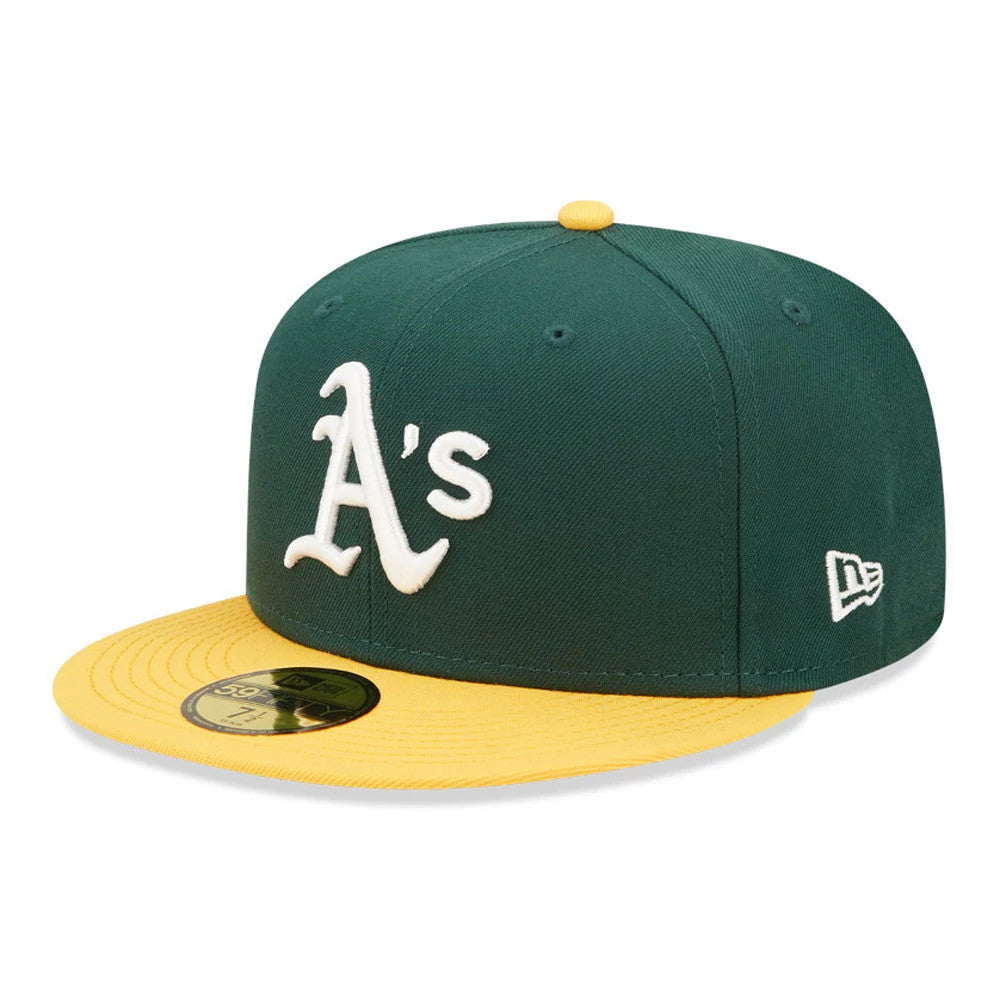 This is a Athletics MLB Dark Green 59FIFTY Fitted Cap 1