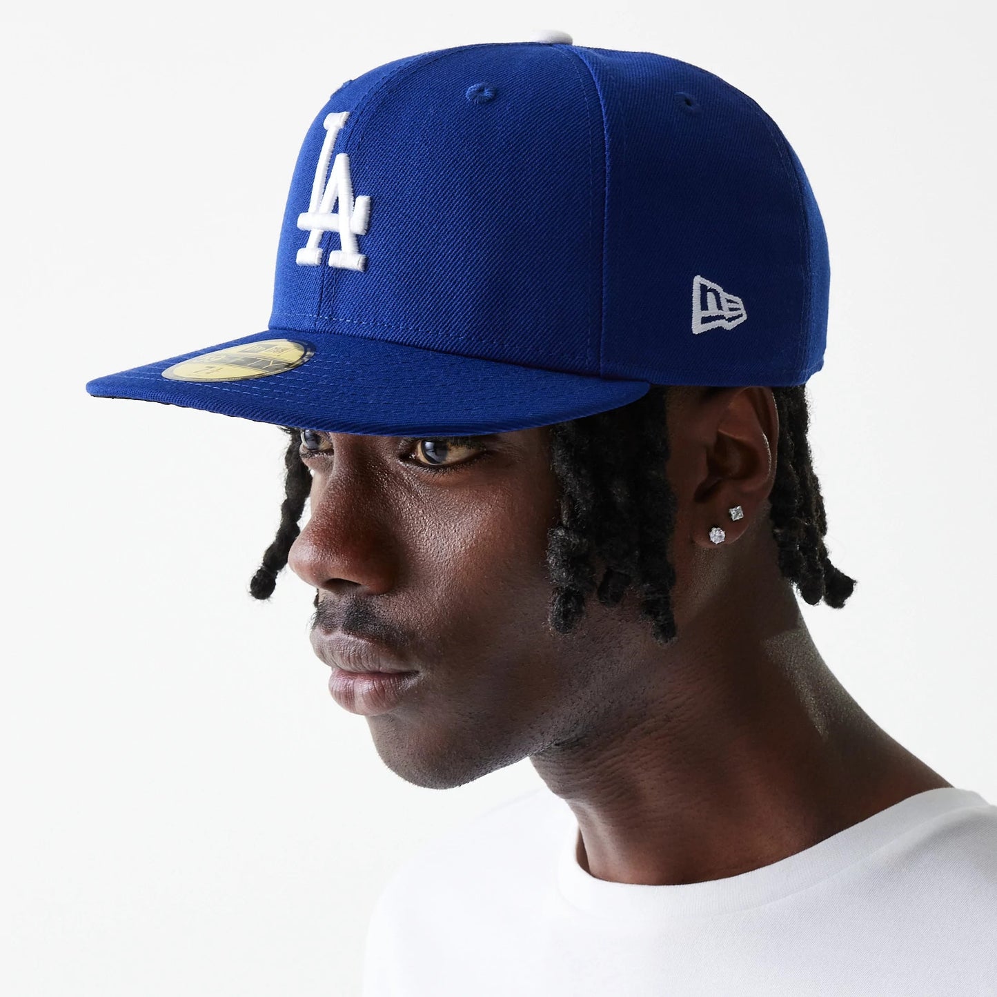 This is a LA Dodgers Authentic On Field Game Blue 59FIFTY Cap 5