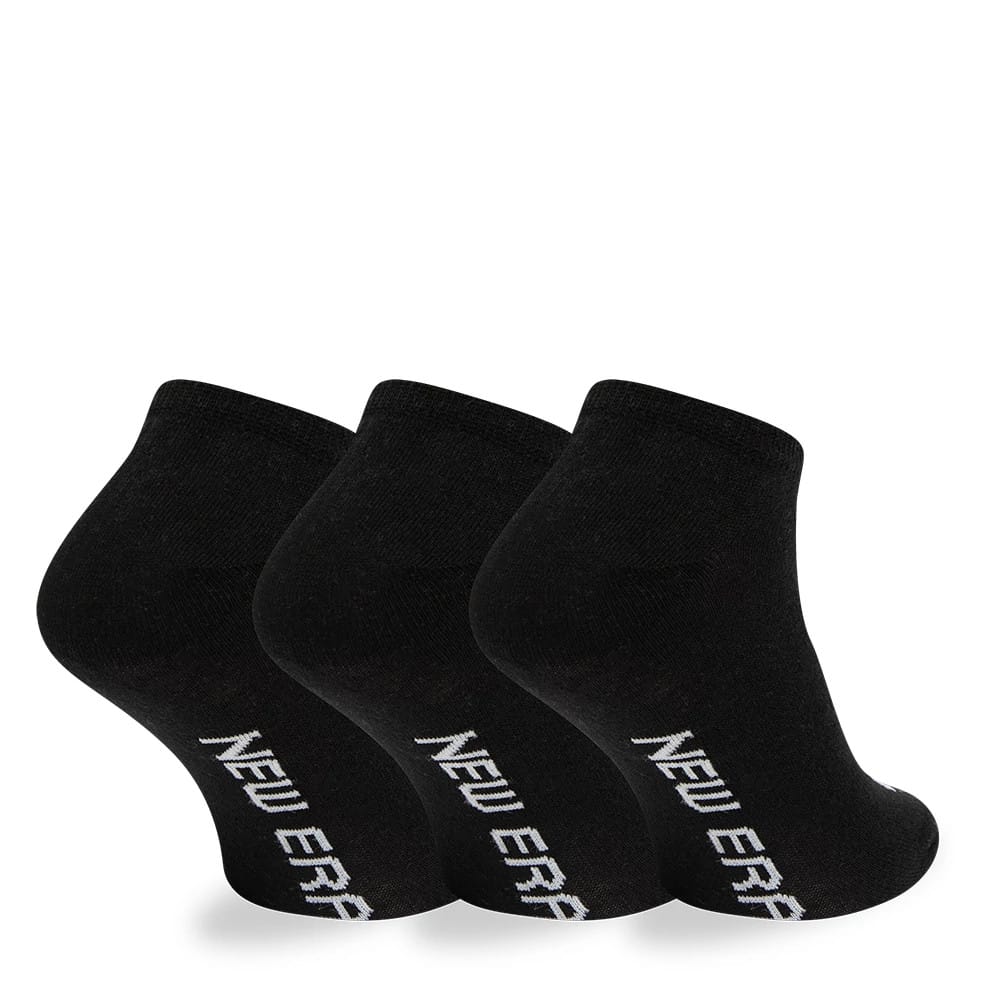 This is a New Era Flag 3 Pack Sneaker Black Socks 3