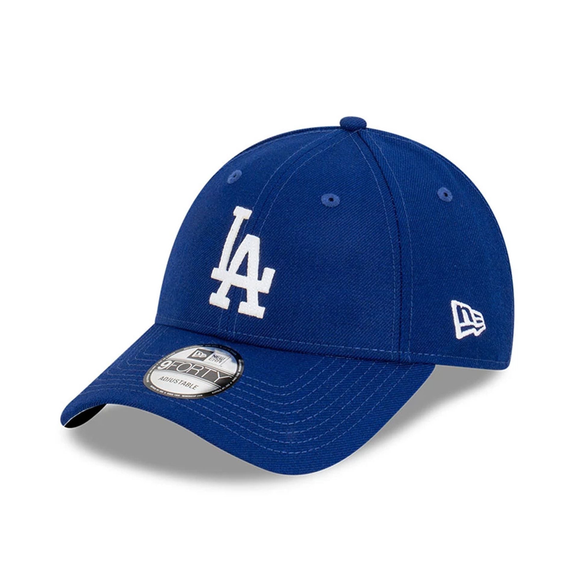 Pictured is this MLB Premium Felt LA Dodgers 9FORTY cap in dark blue. 1