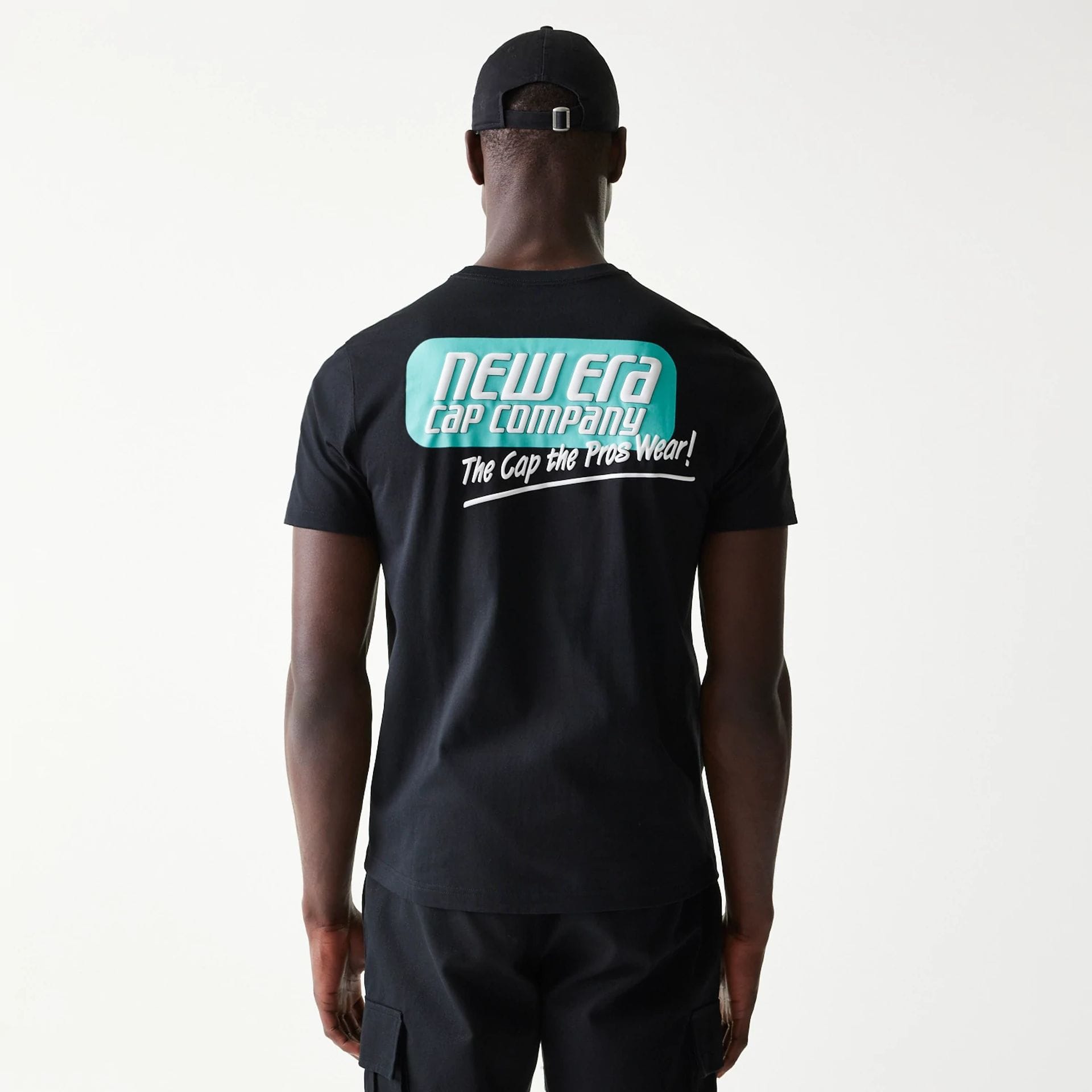 The Male model is wearing New Era Classic Black T-Shirt 2