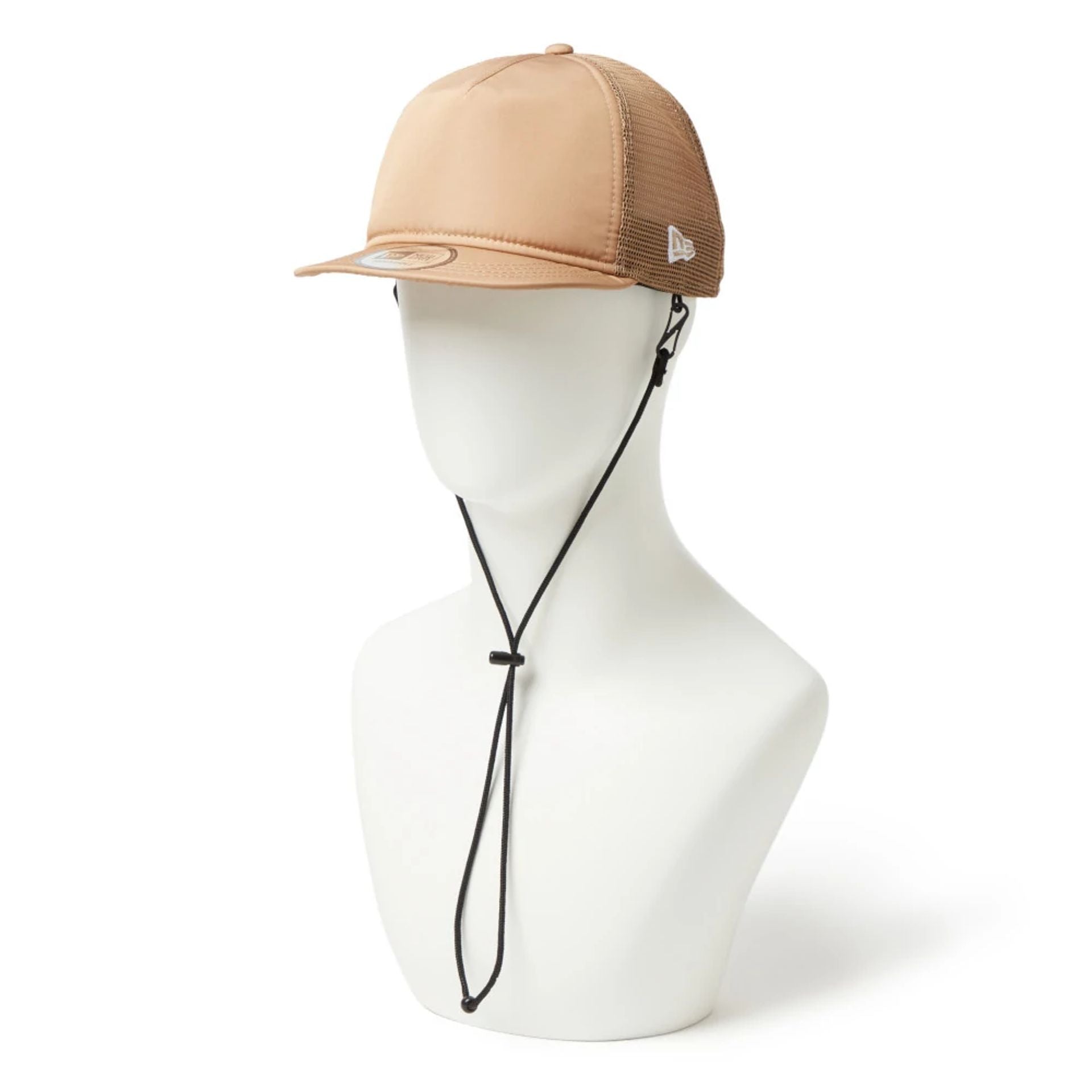 This is a New Era Surf Beige 9FORTY A-Frame Trucker Adjustable Cap 1