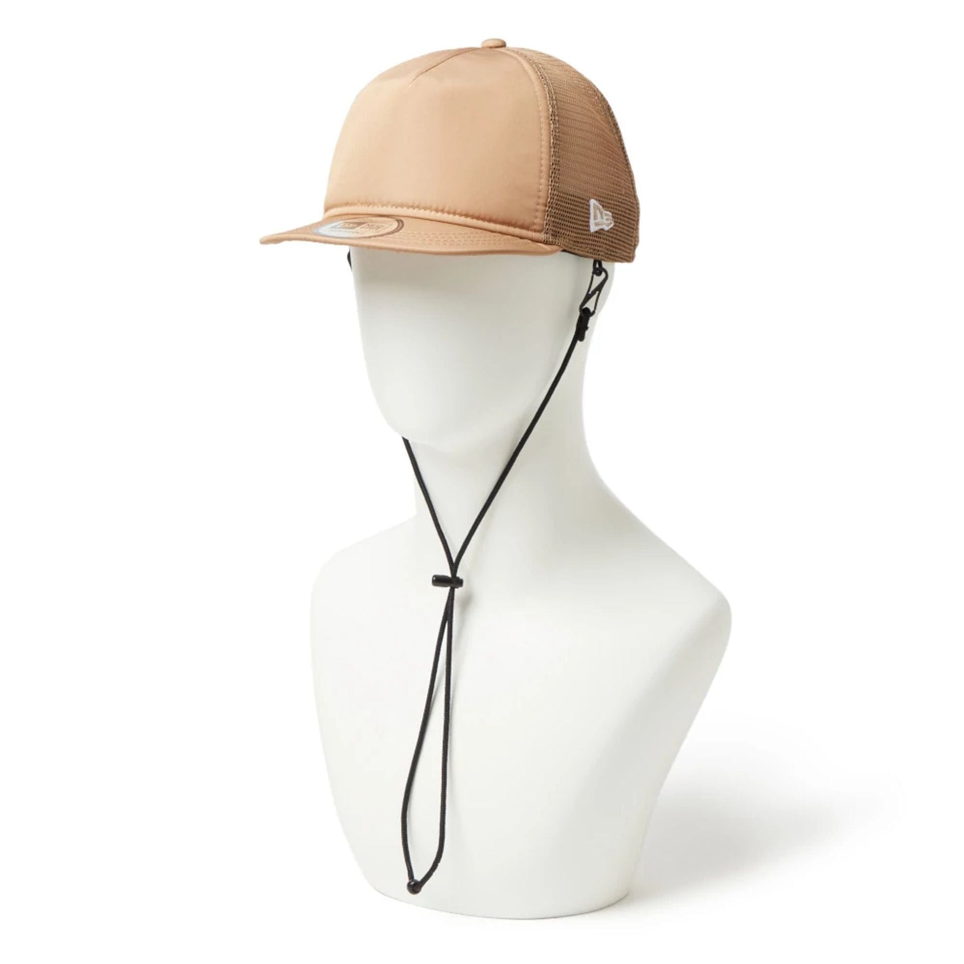 This is a New Era Surf Beige 9FORTY A-Frame Trucker Adjustable Cap 1