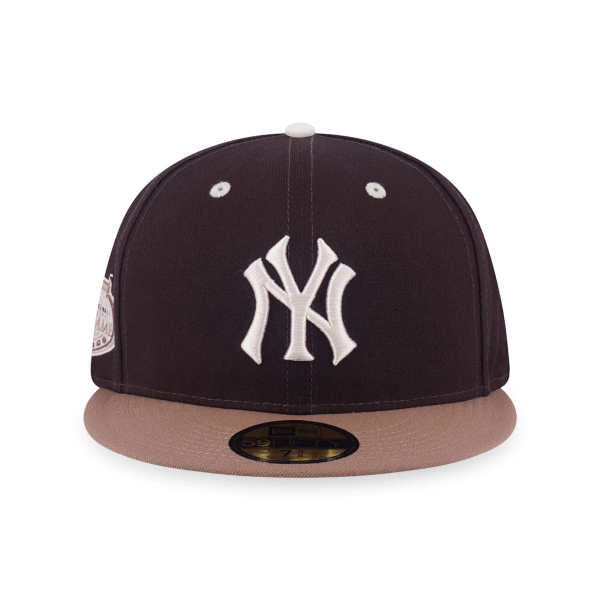 This is a New York Yankees MLB Iced Latte Dark Brown 59FIFTY Fitted Cap 2