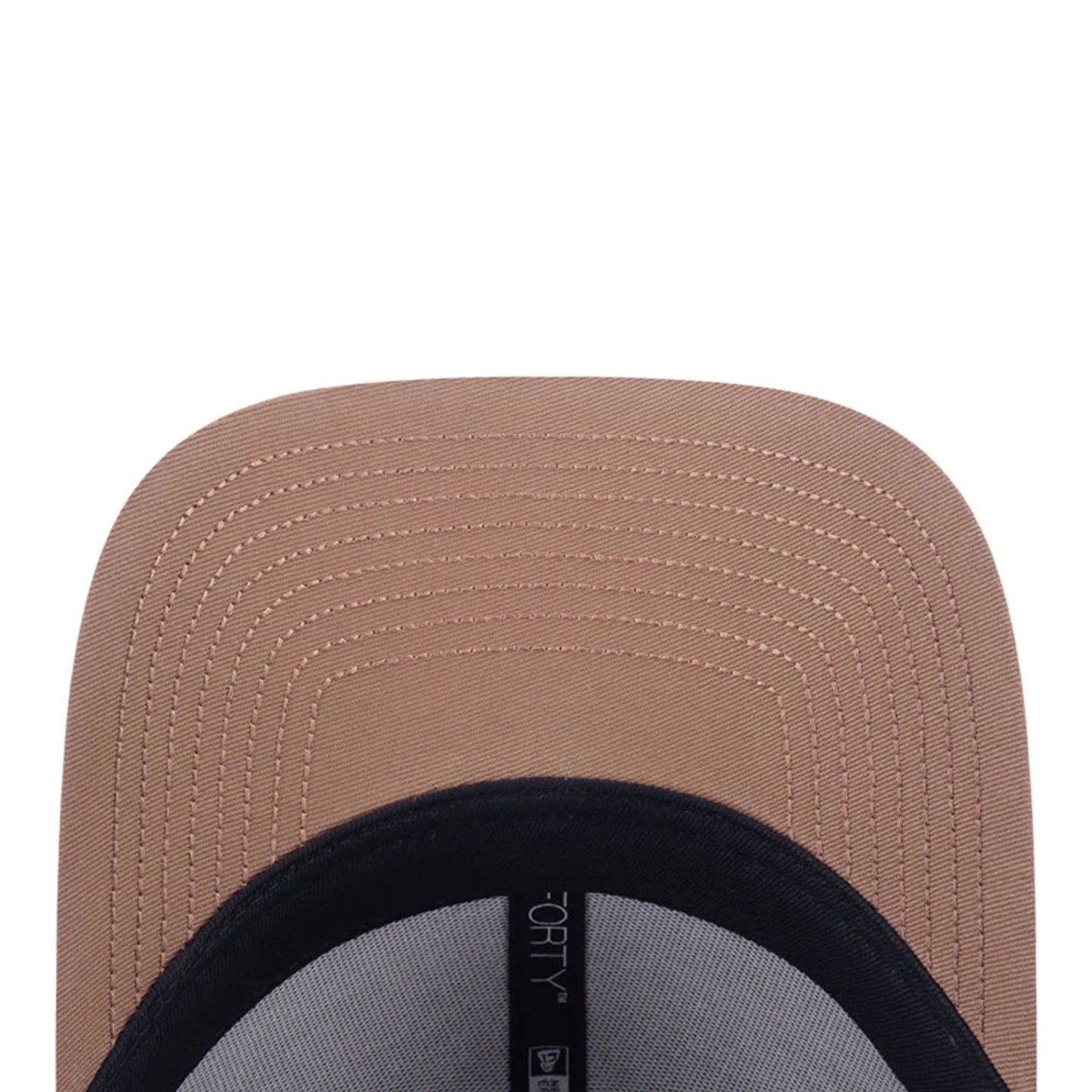 Pictured is this MLB Contrast Stitching New York Yankees 9FORTY cap in beige. 6