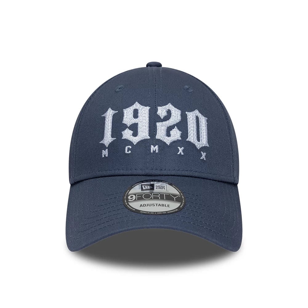Pictured is this New Era Street Archived 9FORTY cap in dark blue. 3