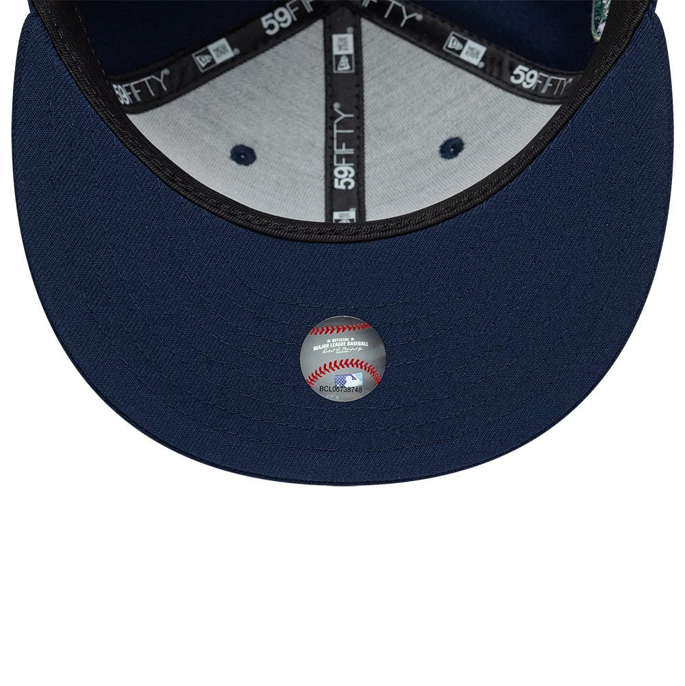 Pictured is this MLB Garden LA Dodgers 59FIFTY Fitted cap in dark blue. 7