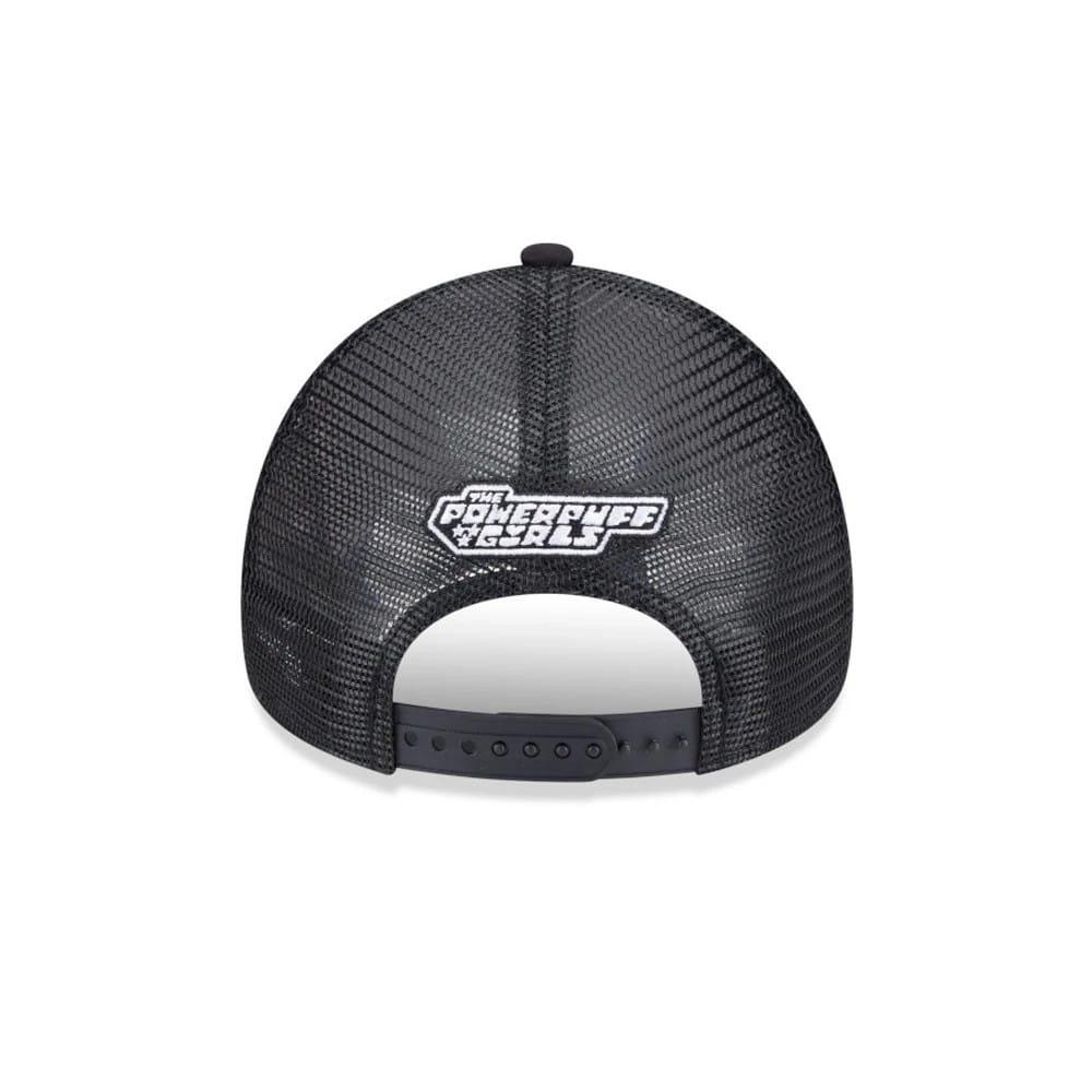 Pictured is this Powerpuff Girls 9FORTY A-Frame Trucker cap in Black. 2