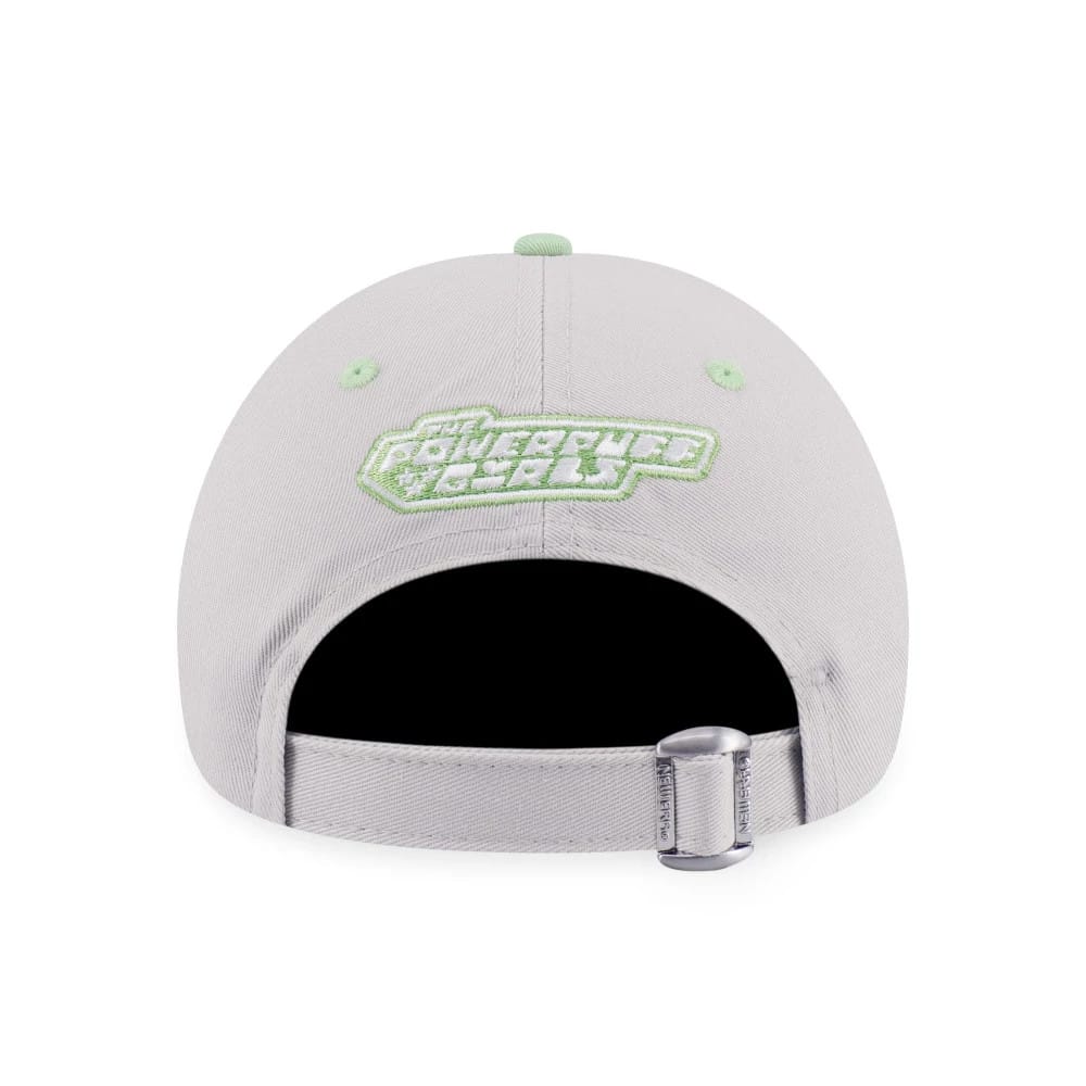 Pictured is this Powerpuff Girls Buttercup 9TWENTY cap in grey and green.. 2