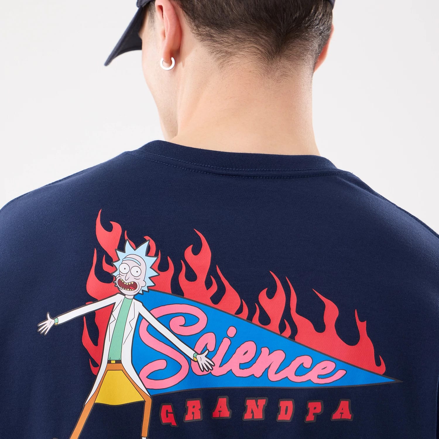 The model is wearing this Rick And Morty T-Shirt in blue. 4
