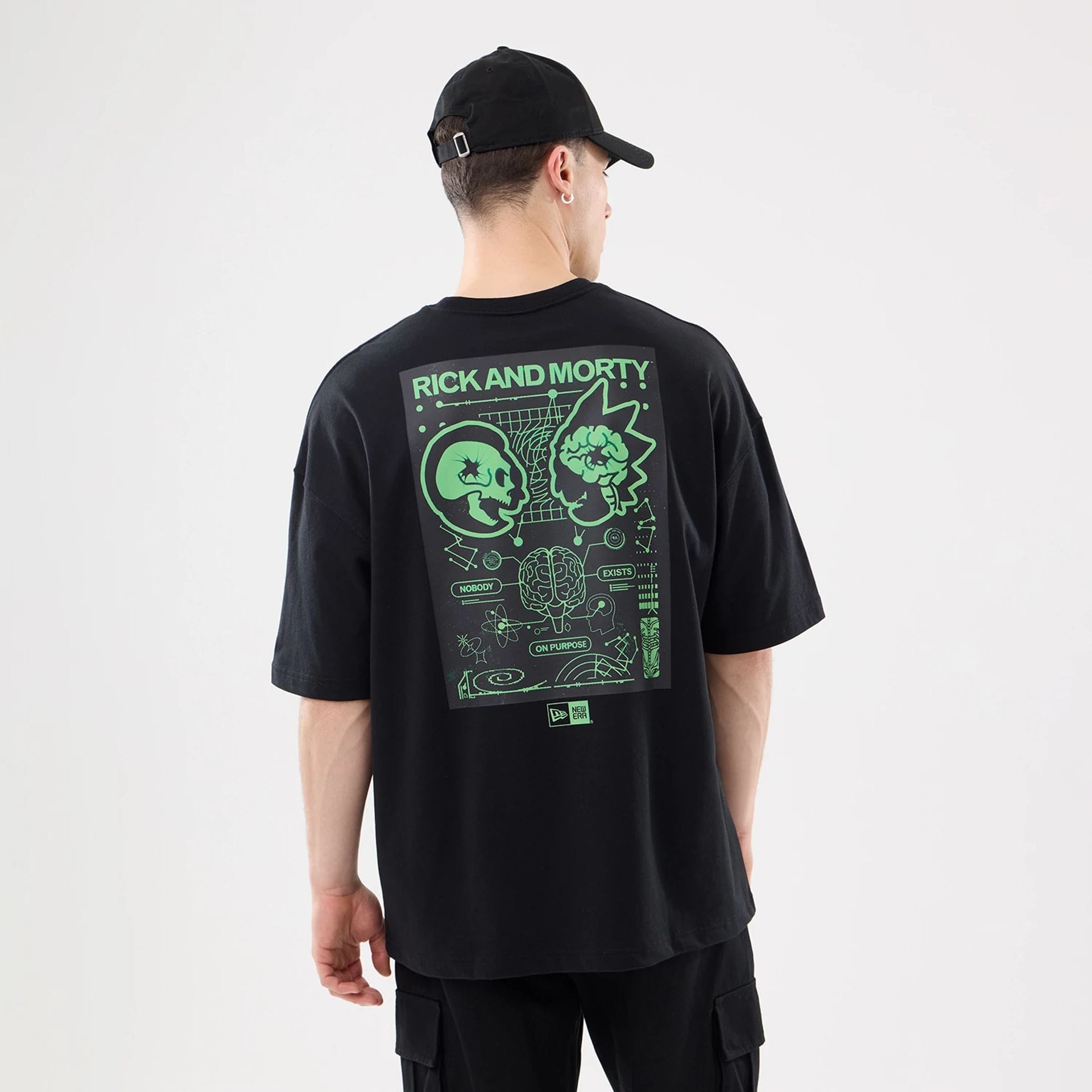 The model is wearing this Rick And Morty T-Shirt in black. 2