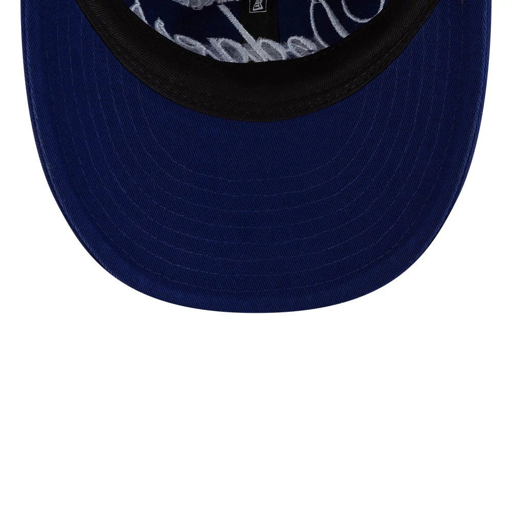 Pictured is this Thisisneverthat X MLB LA Dodgers Retro Crown 9FIFTY cap in dark blue. 7