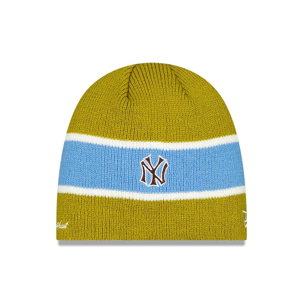 Pictured is this Thisisneverthat X MLB New York Yankees Beanie hat in green. 1