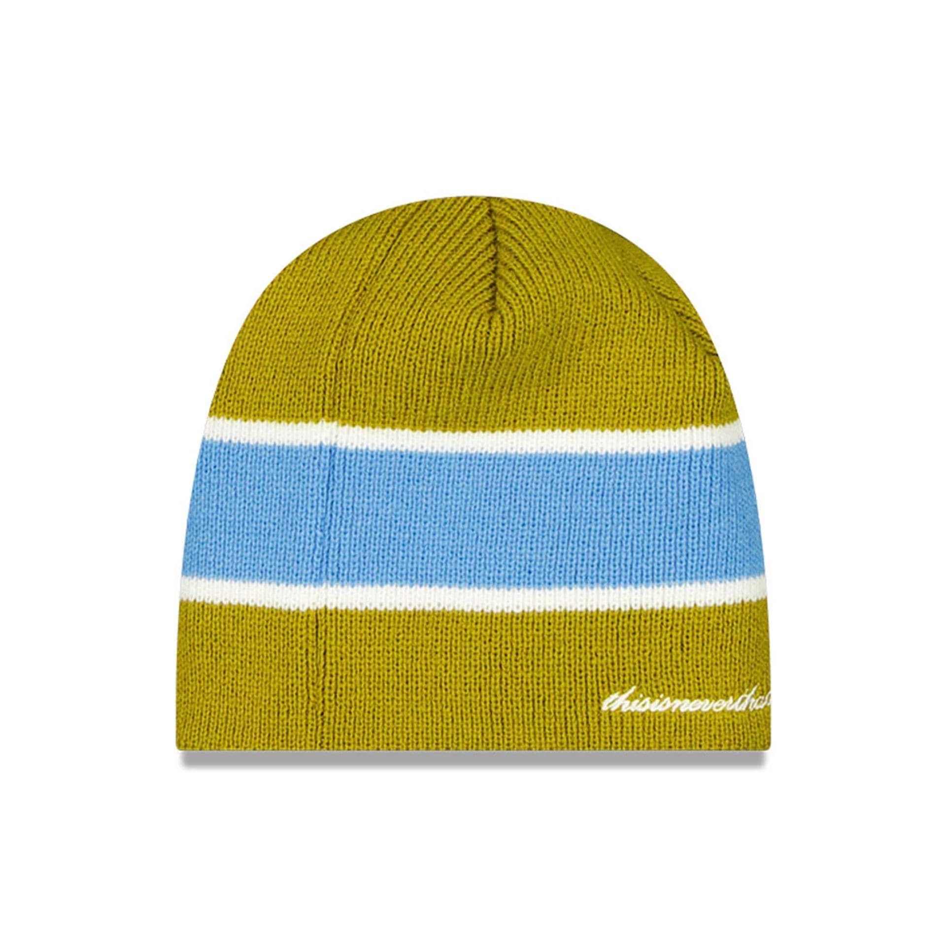 Pictured is this Thisisneverthat X MLB New York Yankees Beanie hat in green. 2