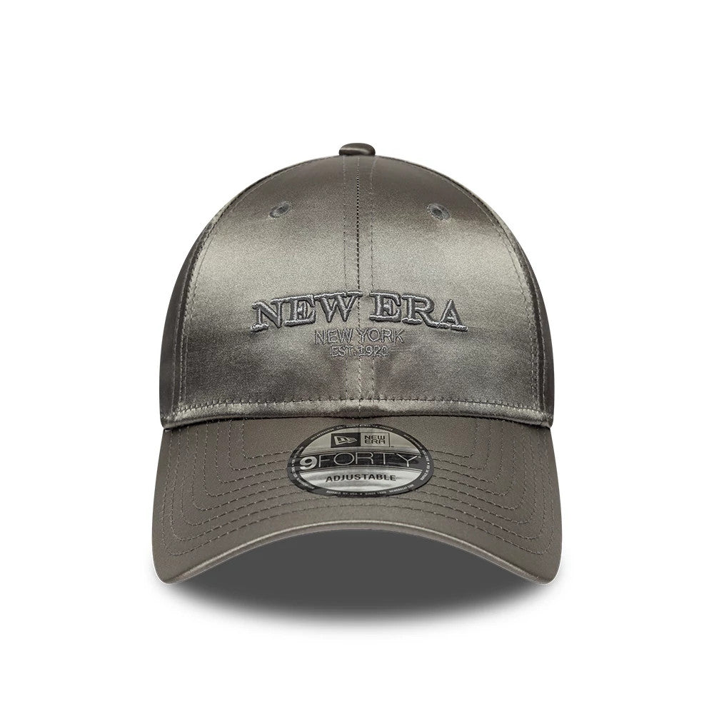 Pictured is this New Era Satin 9FORTY cap in grey. 2