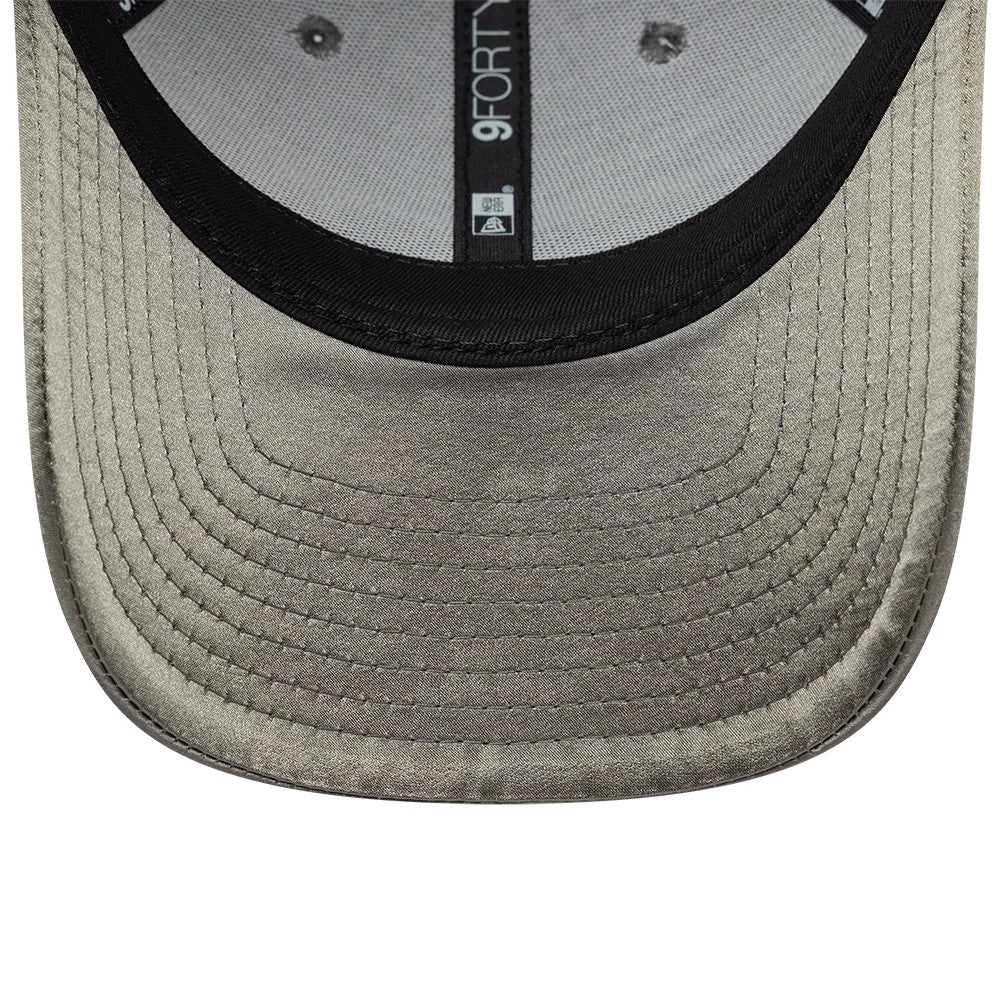 Pictured is this New Era Satin 9FORTY cap in grey. 7