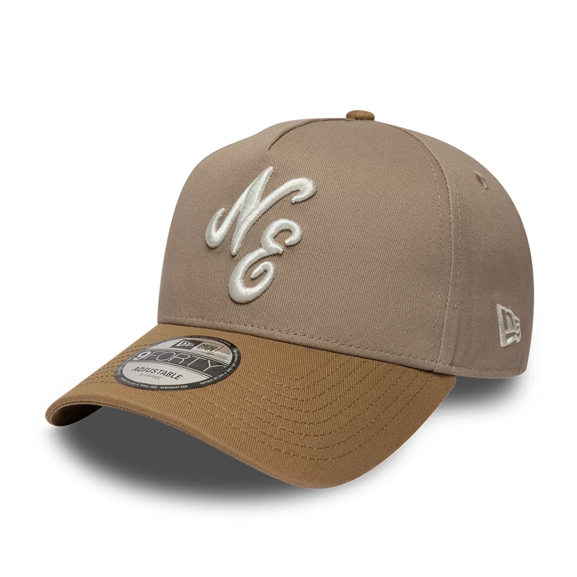 Pictured is this MLB Mocha Mousse 9FORTY A-Frame Adjustable cap in multi. 1