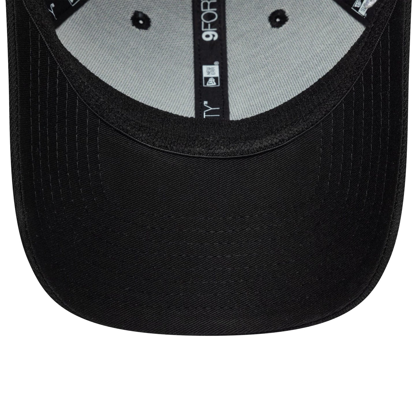 Pictured is this New Era Big Script 9FORTY Stretch Snap cap in black. 7
