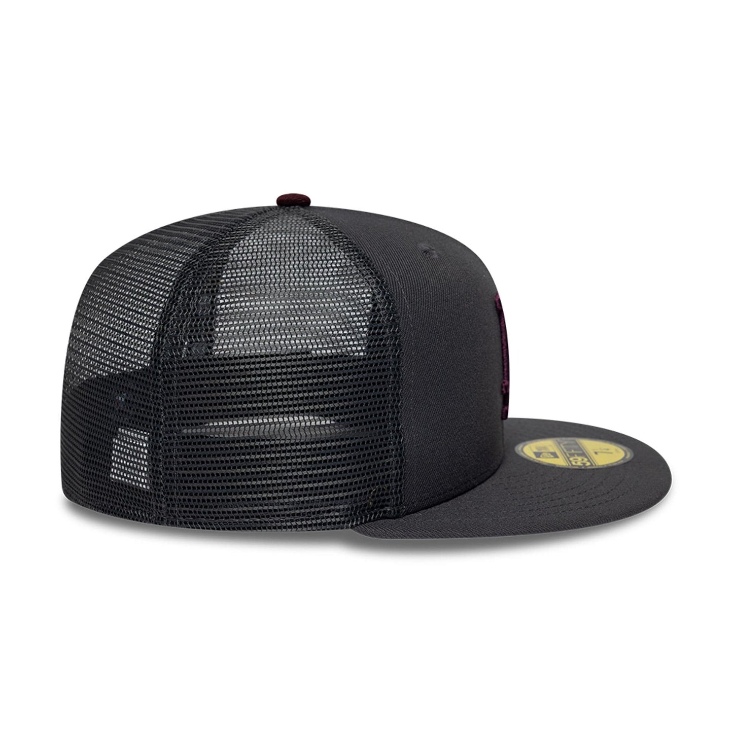 Pictured is this MLB Hydrangea LA Dodgers 59FIFTY Fitted cap in dark grey. 7