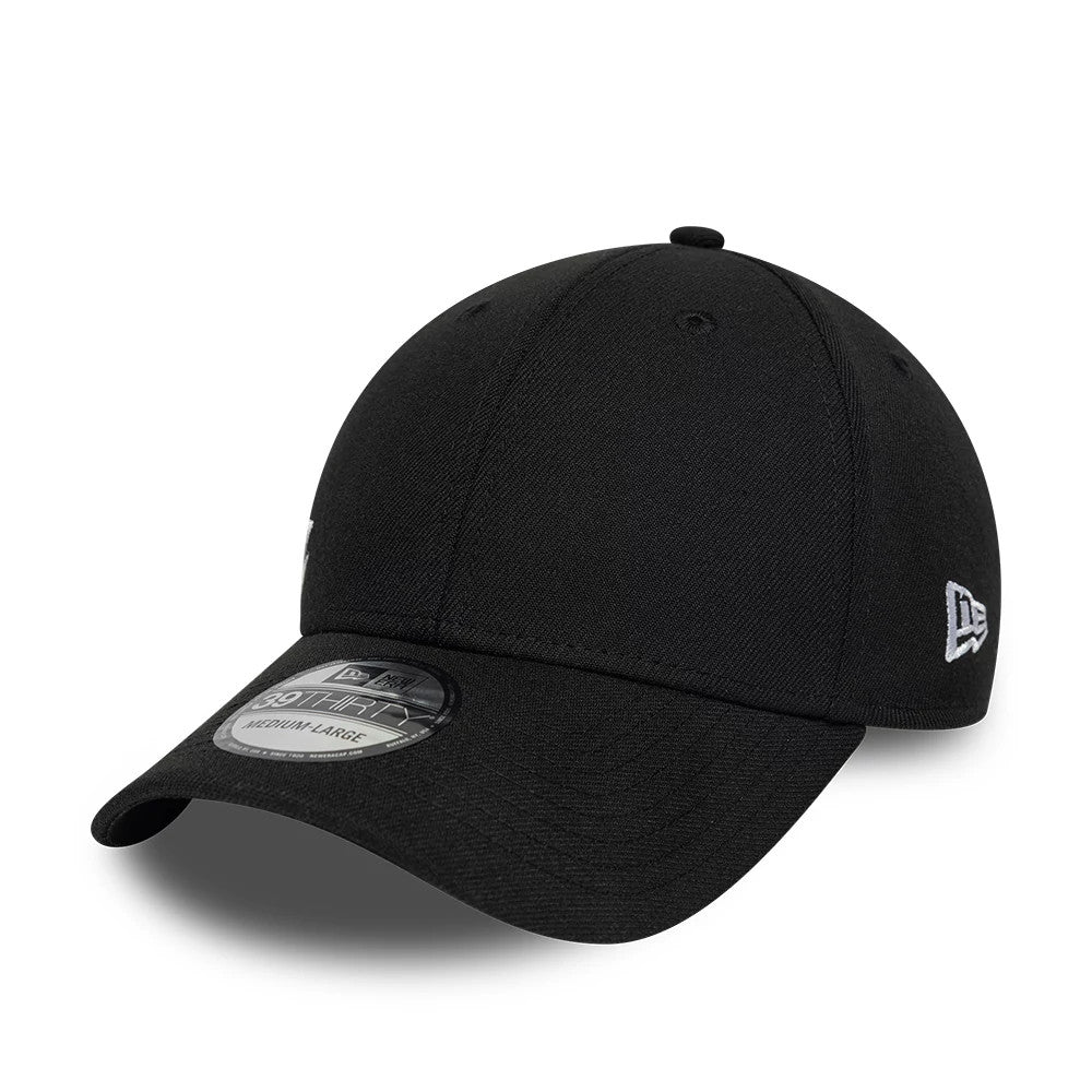 Pictured is this New Era Big Script 39THIRTY Stretch Fit cap in black. 3