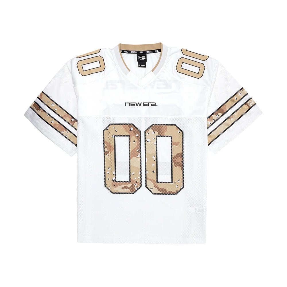 The model is wearing this New Era 1920 Mesh Jersey in white. 7