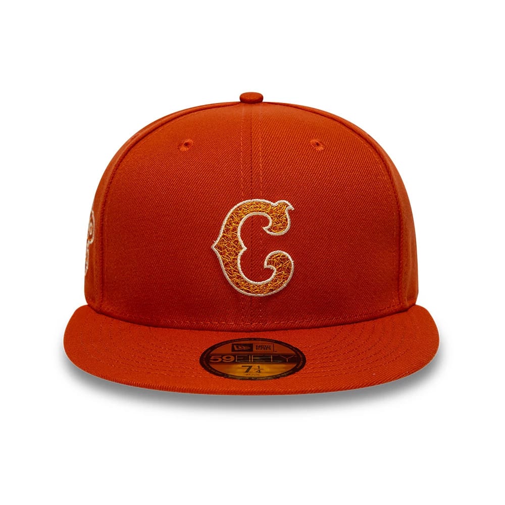 Pictured is this MLB Pack Chicago Cubs 59FIFTY Fitted cap in dark orange. 3