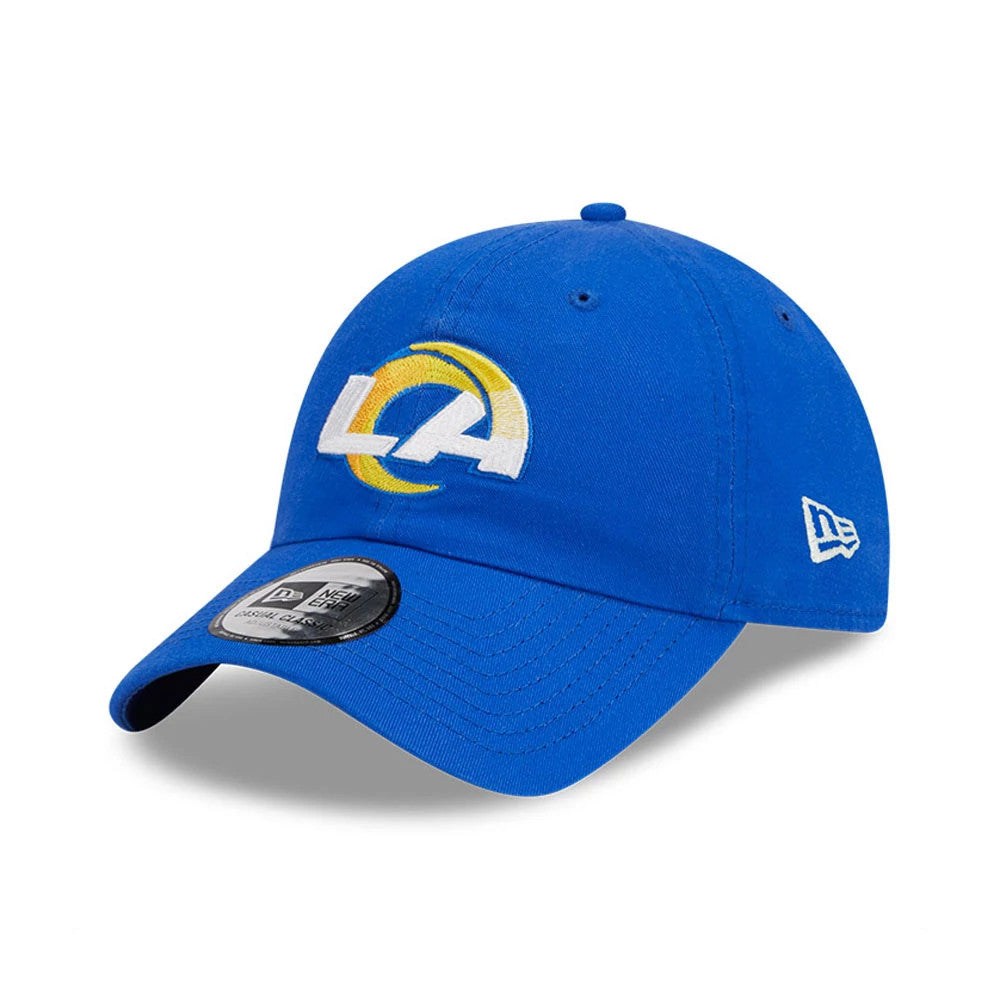 Pictured is this NFL X Bad Bunny LA Rams Casual Classic cap in bright blue. 3