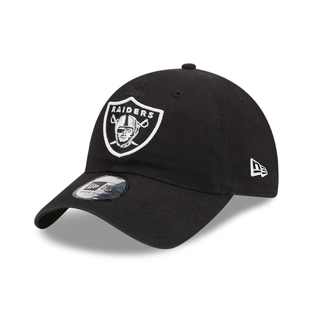 Pictured is this NFL X Bad Bunny Las Vegas Raiders Casual Classic cap in black. 3