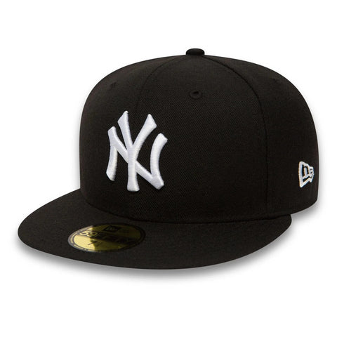 Slide 1:Black baseball cap with white logo on a white background