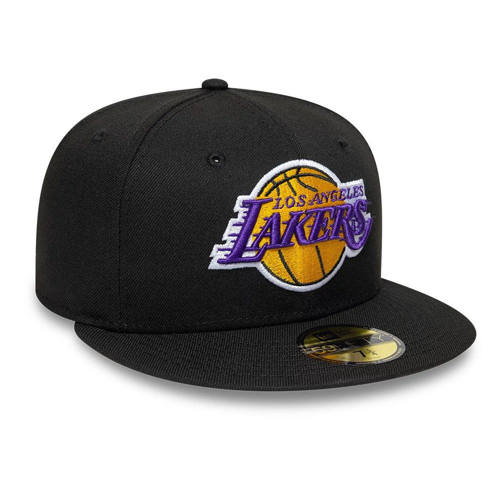 Pictured is this NBA LA Lakers 59FIFTY Fitted cap in black. 3