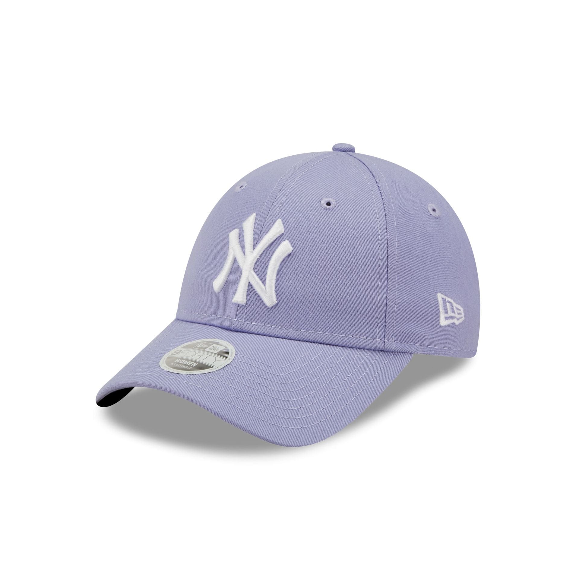 This is a New York Yankees League Essentials Womens Lilac 9FORTY Adjustable Cap 1