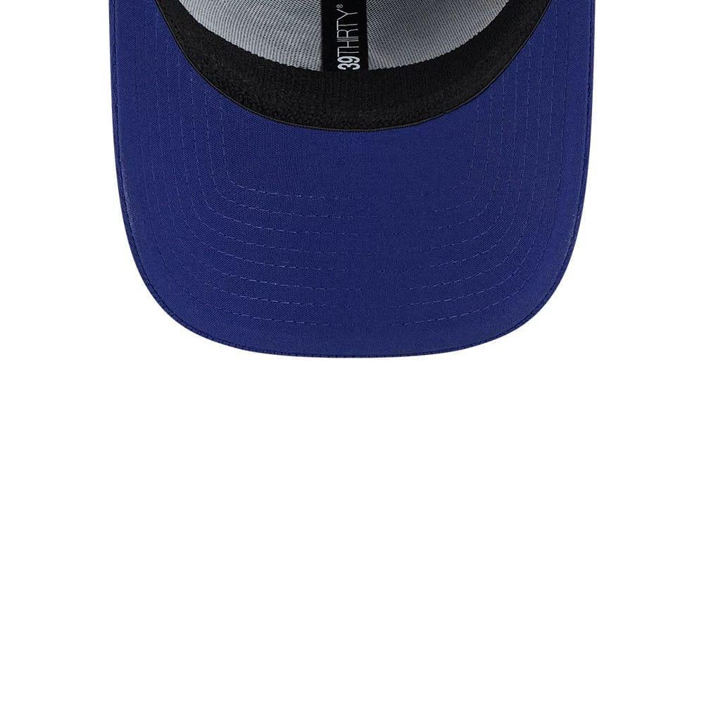 Pictured is this MiLB Batting Practice Hartford Yard Goats 39THIRTY Stretch Fit cap in dark blue. 7