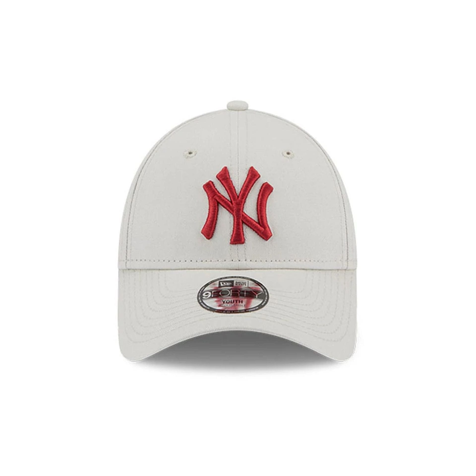 This is a Youth MLB League Essential New York Yankees Cream 9FORTY Cap 2