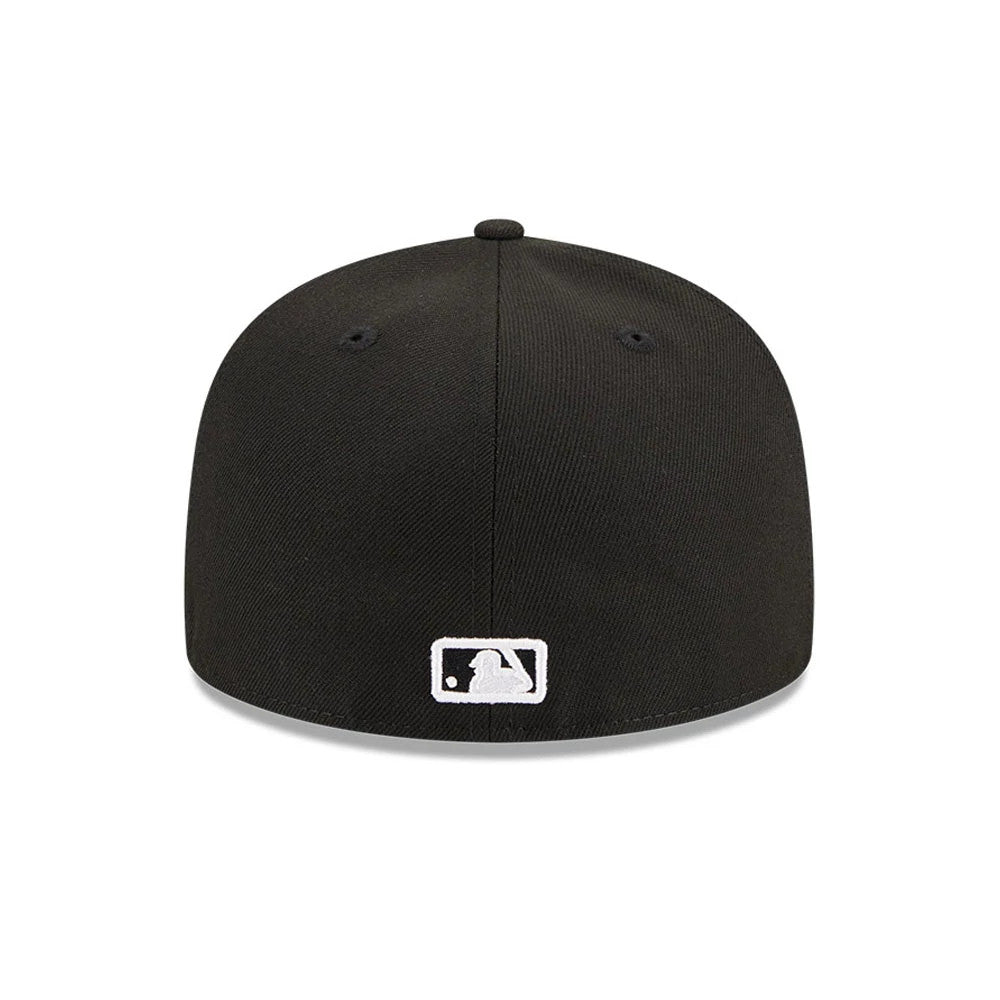 Pictured is this MLB Evergreen New York Yankees 59FIFTY Fitted cap in black. 7