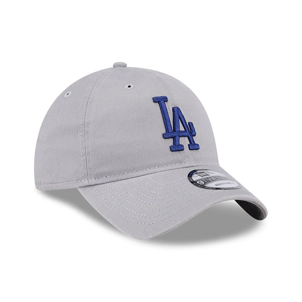 Pictured is this MLB Evergreen LA Dodgers 9TWENTY cap in grey. 3