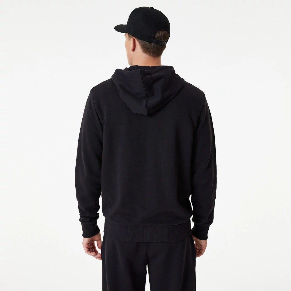 The Male model is wearing New York Yankees MLB Essential Black Full Zip Hoodie 2