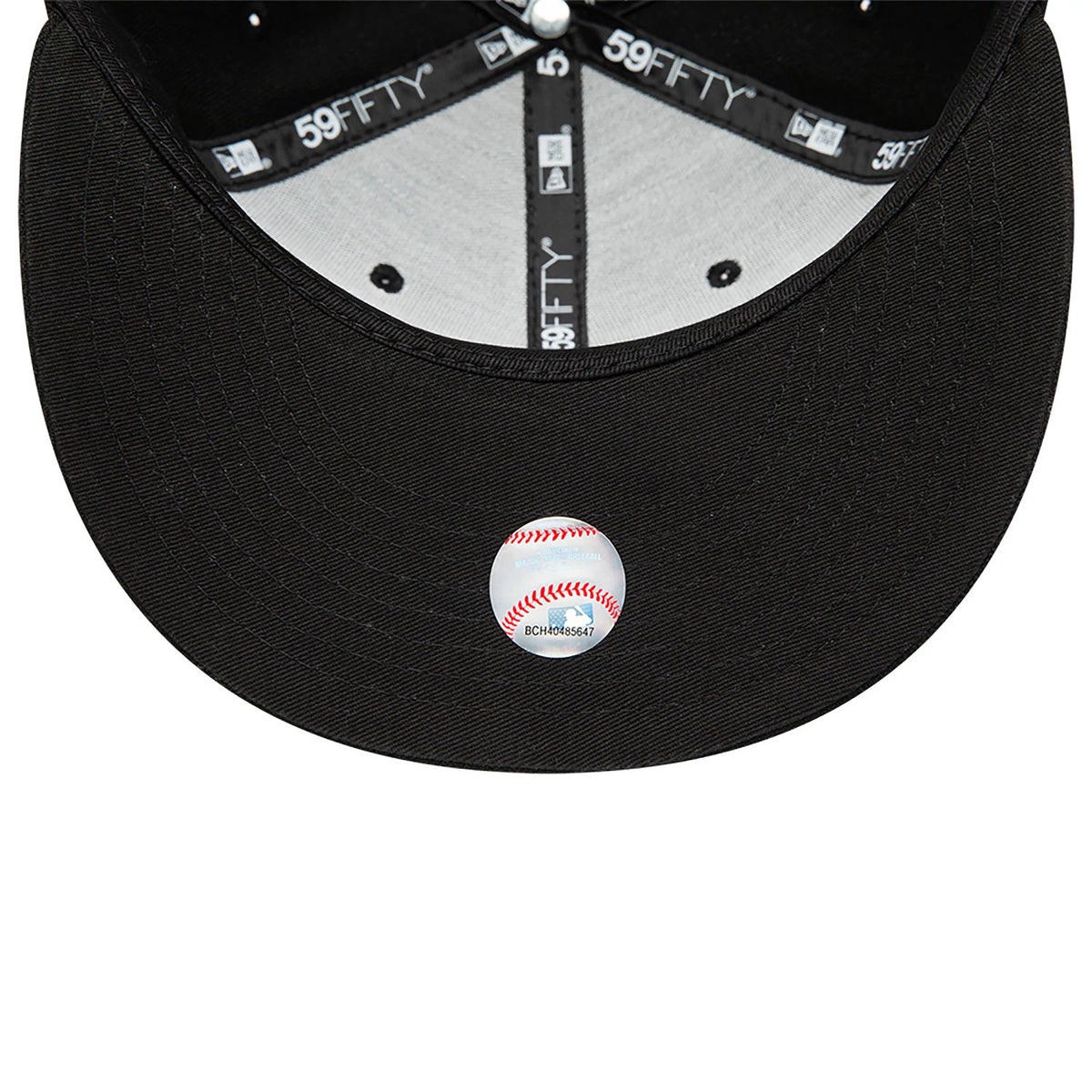 This is a Anaheim Angels MLB Black and White 59FIFTY Fitted Cap 7