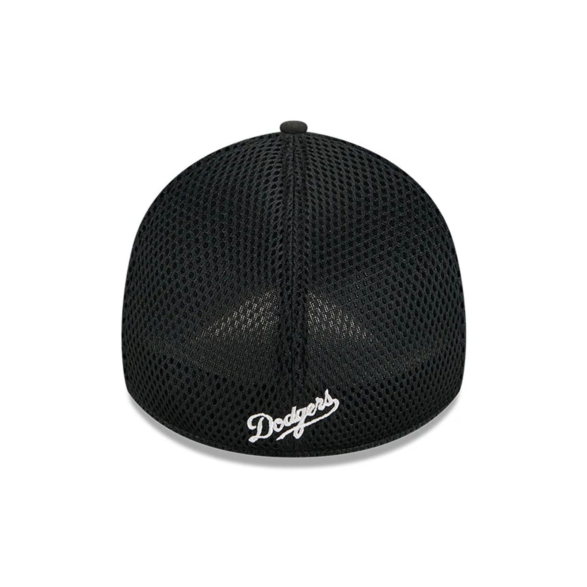 Pictured is this MLB Evergreen Neo LA Dodgers 39THIRTY Stretch Fit cap in black. 2