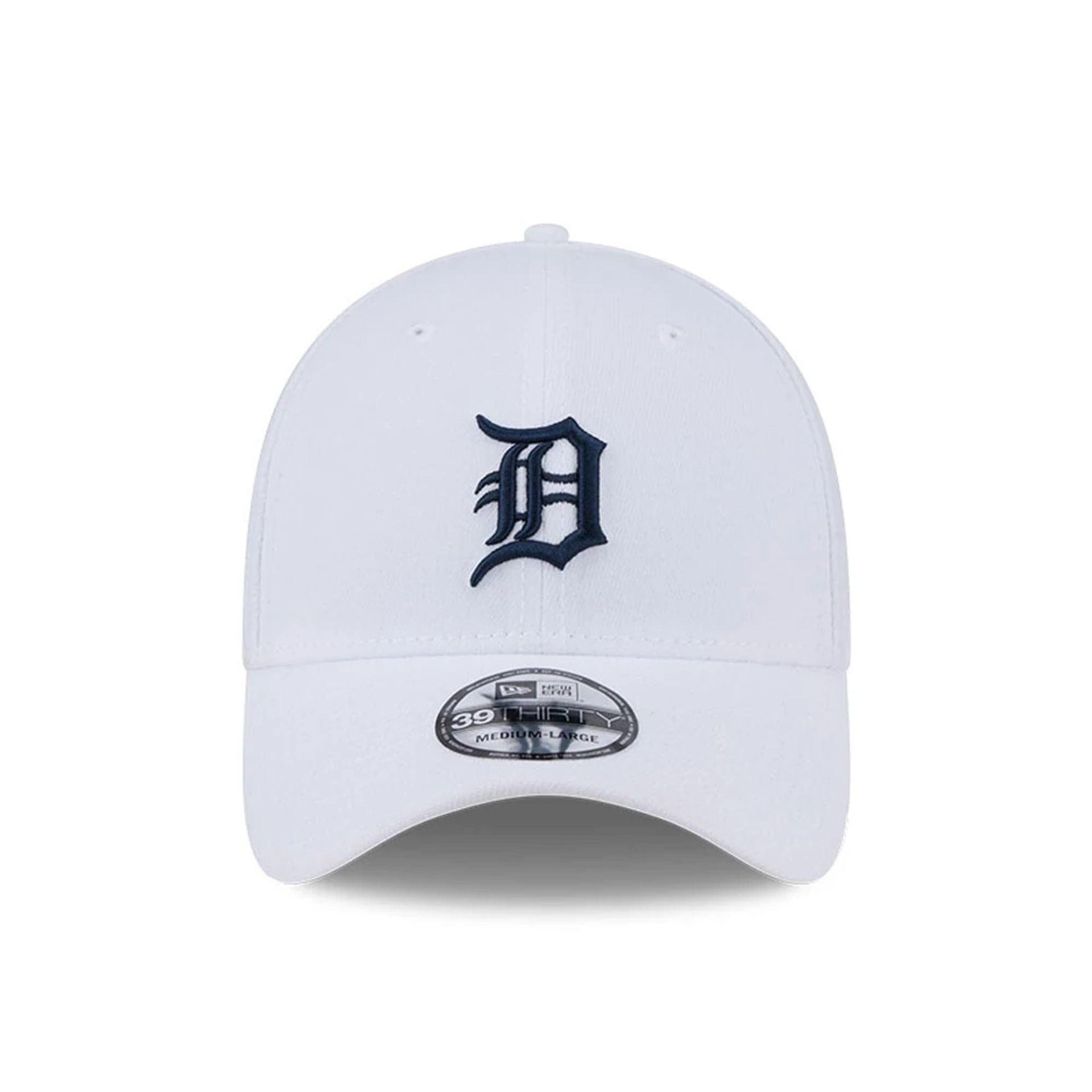Pictured is this MLB Evergreen Detroit Tigers 39THIRTY Stretch Fit cap in white. 2