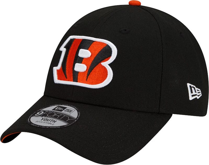 This is a Cincinnati Bengals Youth NFL The League Black 9FORTY Adjustable Cap 1