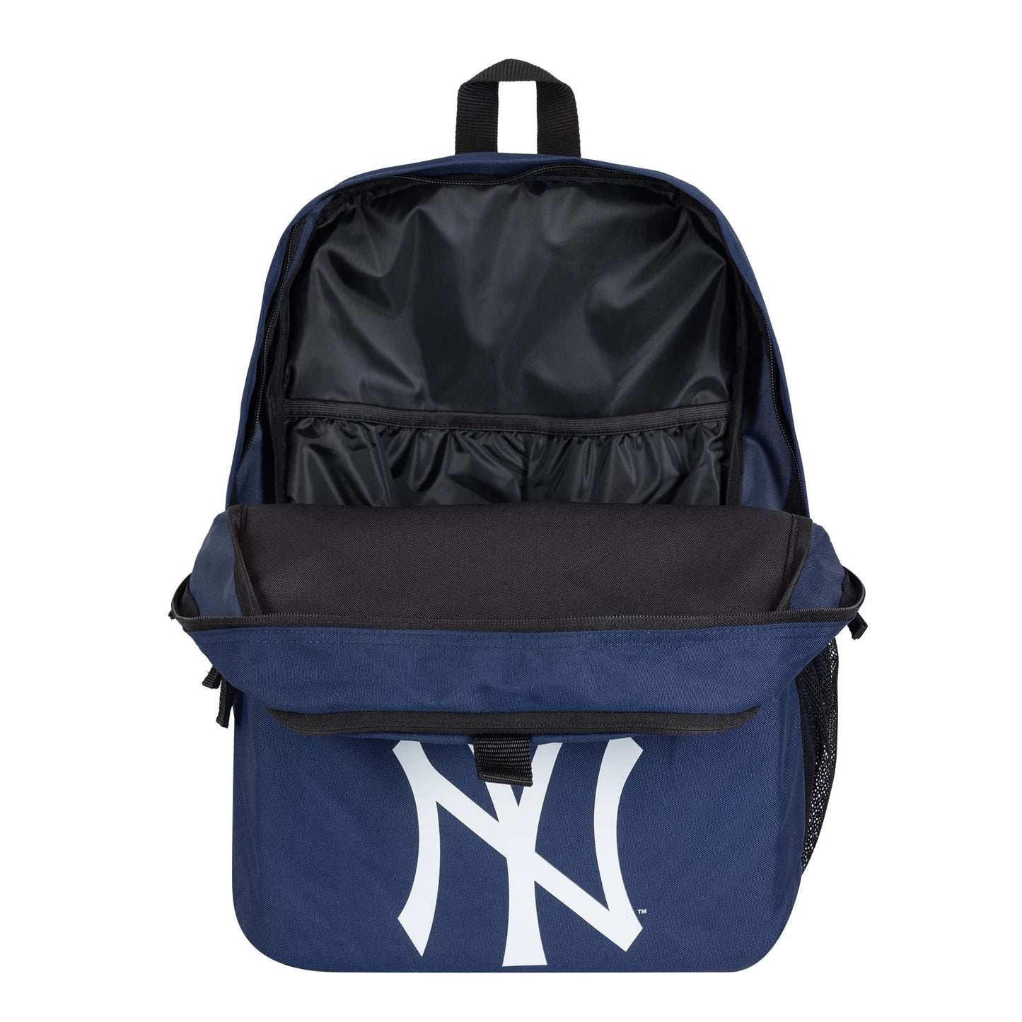 This is a New York Yankees MLB Multi Compartment Navy Stadium Backpack 4