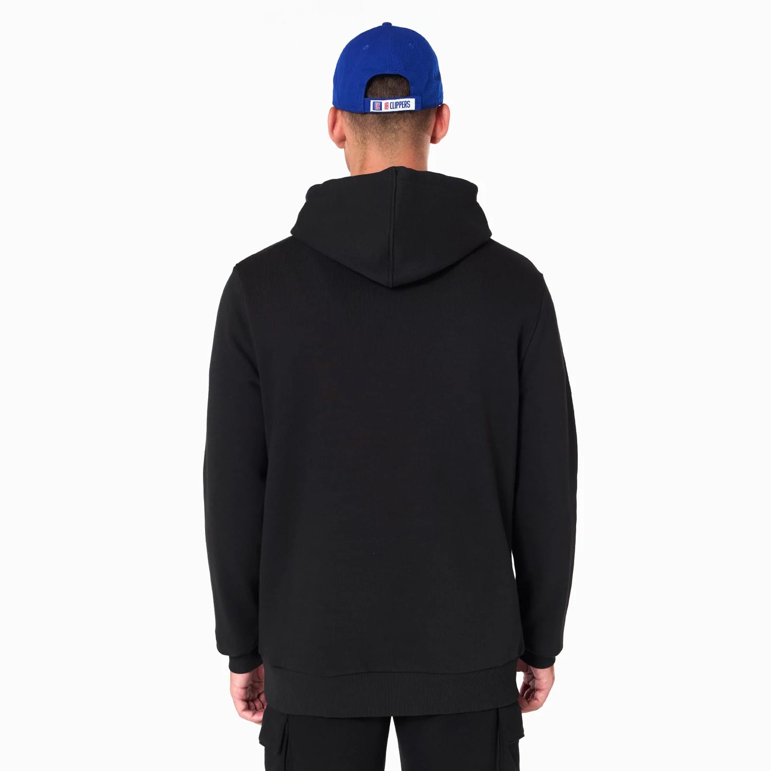 The Male model is wearing LA Clippers NBA Black Pullover Hoodie 2