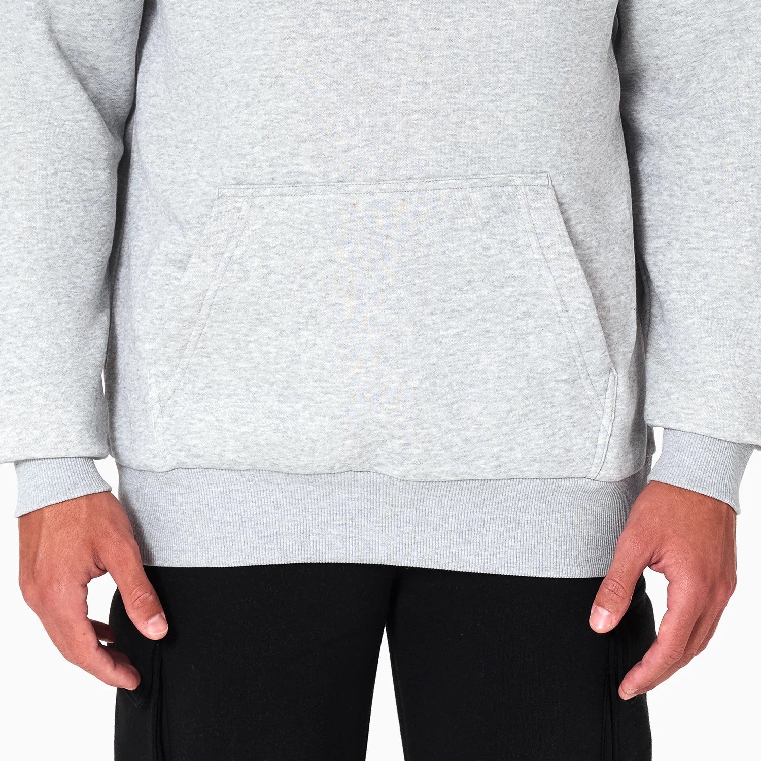 The Male model is wearing Dallas Mavericks NBA Grey Pullover Hoodie 4